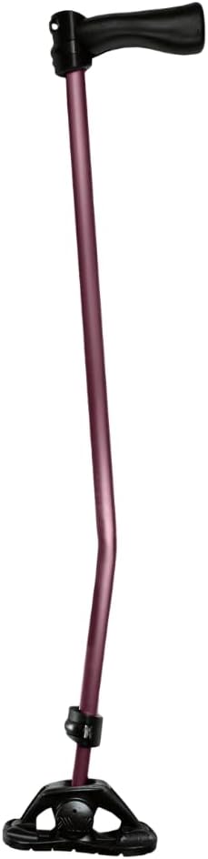 Dynamo Swing Cane – Walking Cane, Lightweight, Heavy Duty, Articulating Tip, All-Terrain, Adjustable, Super Soft Ergonomic Grip, for Seniors & Adults, Multi-Color (Midnight Plum)