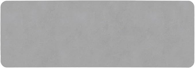 Bathroom Mat Quick Dry, Bathroom Rugs Non Slip Washable Thin Absorbent Bath Mat Fits Under Door Bathroom Floor Mat Perfect for Bath, Shower, or Sink 24"x70" Light Grey