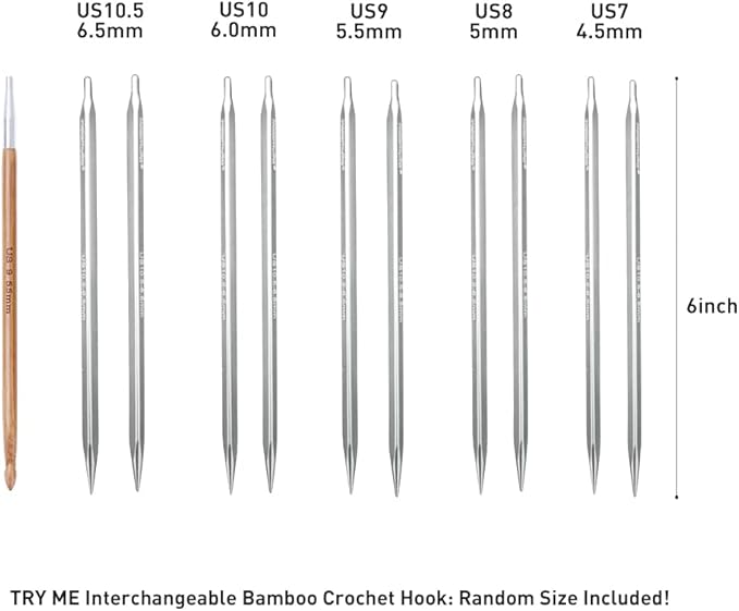 Holamulta Ergonomic Triangular Interchangeable Circular Knitting Needles Set - Ideal for Arthritis & Big Hands (Silver Grey)
