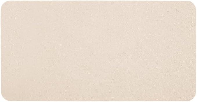 Bathroom Mat Quick Dry, Bathroom Rugs Non Slip Washable Thin Absorbent Bath Mat Fits Under Door Bathroom Floor Mat Perfect for Bath, Shower, or Sink 24"x48" Beige