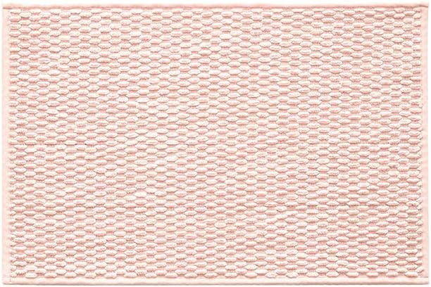 Bathroom Rugs Non Slip Washable, Super Absorbent Thin Bath Mat Small Quick Dry Low Pile Bathroom Rug, Pink 20"x30"