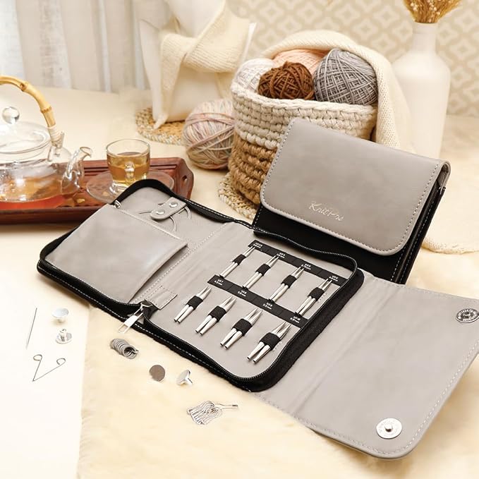 KnitPro Stelo Mini Interchangeable Lace Needle Set 2" (5cm) | 8 US Sizes (2.5 to 10)