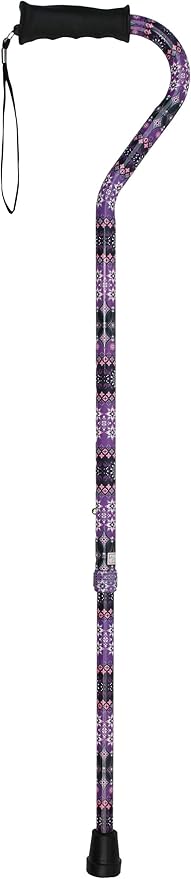 Royal RC Canes Walking Sticks for Men and Women - Stylish Designer Fashionable Walking Canes - Lightweight Aluminum Cool Adjustable Offset Walking Cane with Comfort Grip