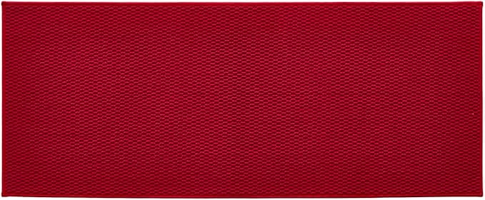 Christmas Bathroom Runner Rug, Long Bath Mat Washable Thin Quick Dry Low Pile Bathroom Runner Rugs 24 x 60 Non Slip, Red 24"x60"