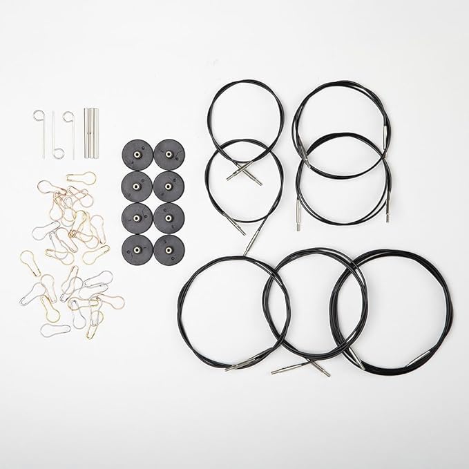 Knit Picks Options Wood Interchangeable Knitting Needle Set with Case and Stitch Markers (Peppermint Twist)