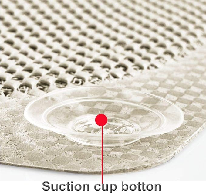 Non-Slip Shower Mats Bathtub Mats with Drain Holes Bathtub Mats Bathroom Mats Bath Tub Mat for The Elderly and Children