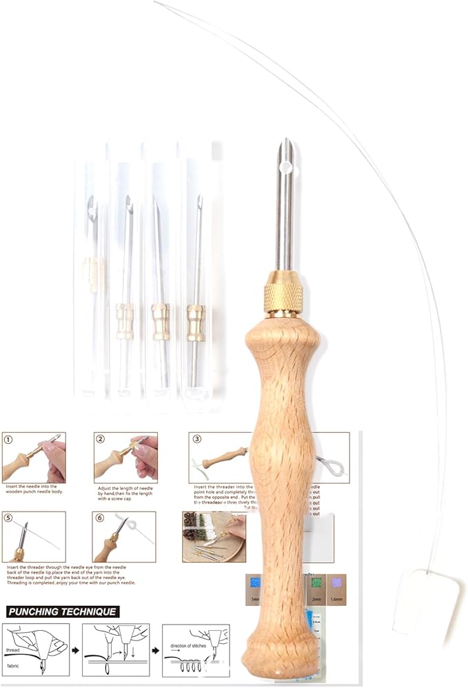 Needle Stitching Tool for Craft Thread Yarn Embroidery Weaving Tools for Stitching Embellishment Exhibition Knitting Needle