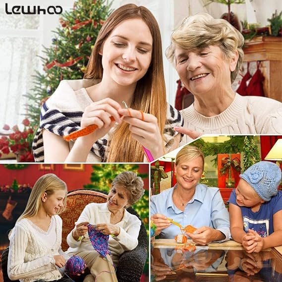 Ergonomic Crochet Hooks with Roll Felt Bag, Crochet Hooks Set for Arthritic Hands, Size from B to J