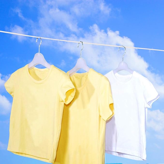 KEILEOHO 328 FT 1/4 Inch Natural Cotton Rope, White Craft Clothesline Cord Craft Knitting Thread String Heavy Duty Wall Hanging Rope for Garden Flower Plant DIY Decoration Clothes Hanger