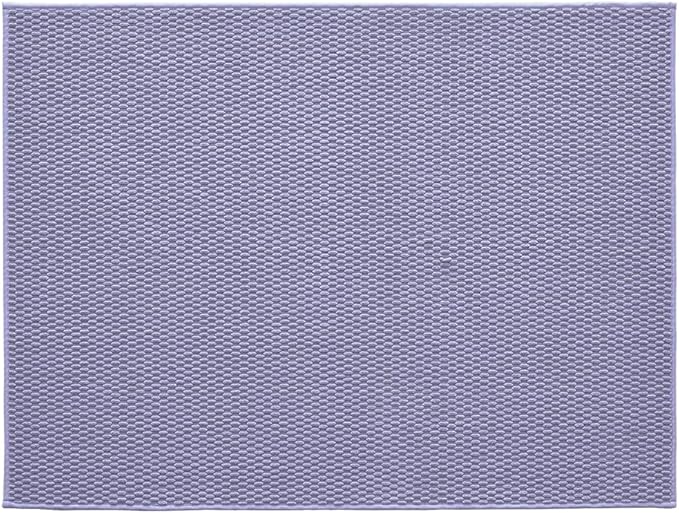 Large Bathroom Rugs Non Slip Washable Bath Rugs Super Absorbent Bathroom Rug Thin Quick Dry Low Pile Bath Mats, Lavender 36"x48"