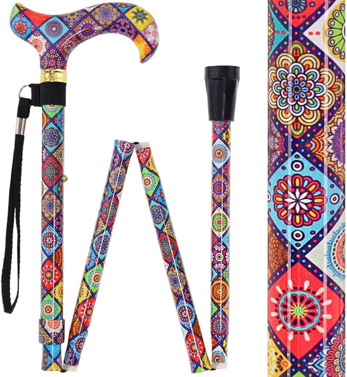Royal RC Canes Walking Sticks for Men and Women - Stylish Designer Fashionable Adjustable Derby Canes - Lightweight Aluminum Cool Walking Sticks with HD Patterns