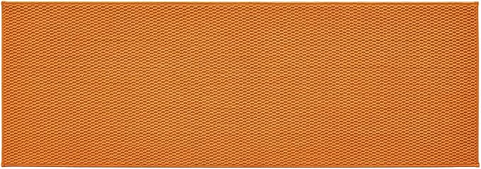 Bathroom Runner Rugs, Long Bath Mat Runner Washable Thin Quick Dry Low Pile Bathroom Runner Rugs Non Slip, Orange 24"x70"