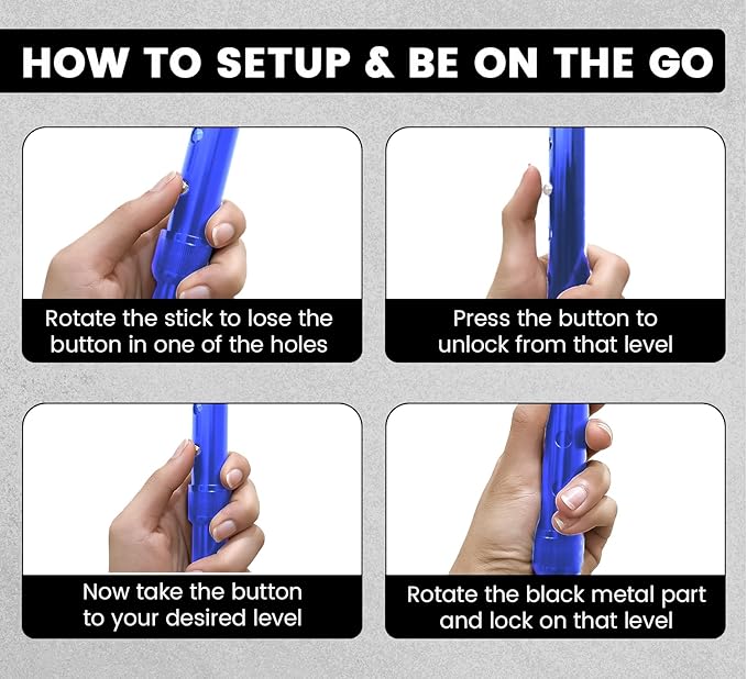 Walking Cane for Men & Women – Foldable, Adjustable, Self-Standing Cane with 360° Pivot Base, Comfortable Grip, Heavy Duty Canes for Women, Collapsible Walking Stick with Travel Bag for Seniors Adults