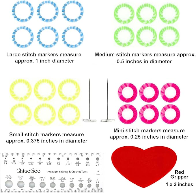 ChiaoGoo Twist Red Lace 4-Inch Complete 7400-C Interchangeable Circular Knitting Needle Set, Sizes US 2, 3, 4, 5, 6, 7, 8, 9, 10, 10.5, 11, 13, 15 with 6 Cords with Project Bag