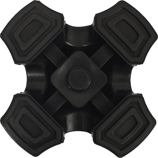 Nova Joy Designer Offset Quad Cane for Seniors - Unisex Adjustable Lightweight Walking Aid with Foam Handle, Wrist Strap and Anti-Rattle Lock - Essential Mobility Support - Houndstooth