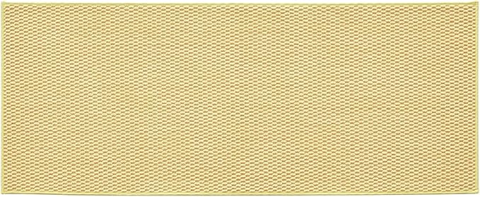 Bathroom Runner Rug, Long Bath Mat Washable Thin Quick Dry Low Pile Bathroom Runner Rugs 24 x 60 Non Slip, Yellow 24"x60"