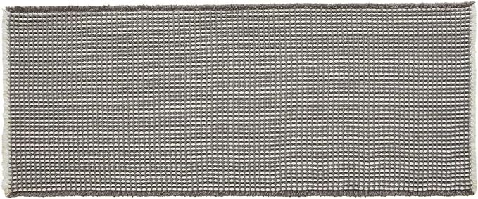Waffle Runner Rug Bathroom, Long Boho Bathroom Rugs Non Slip Washable Super Absorbent Quick Dry Farmhouse Bath Decor, 72"x24" Grey and White