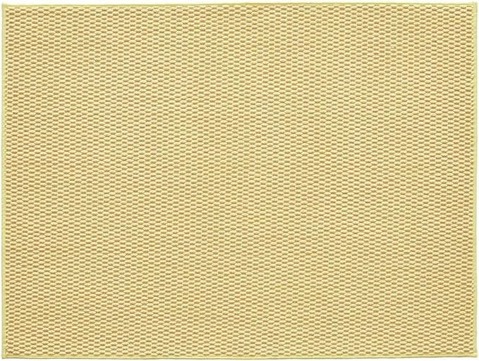 Large Bathroom Rugs Non Slip Washable Bath Rugs Super Absorbent Bathroom Rug Thin Quick Dry Low Pile Bath Mats, Yellow 36"x48"