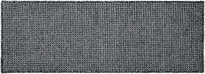 Black and White Bathroom Rugs, Waffle Runner Rug Bathroom Non Slip Washable Long Super Absorbent Quick Dry Boho Farmhouse Bath Decor, 72"x24" Black and White