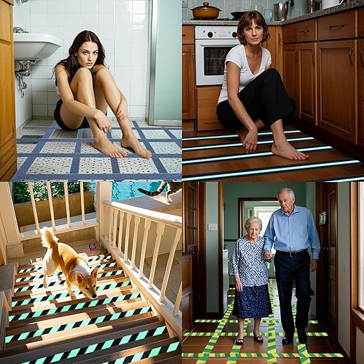 Anti Slip Tape 2 Inch Wide, Waterproof Grip Adhesive Heavy Duty High Traction Friction for Indoor/Outdoor Steps (16.6 Ft/Red).