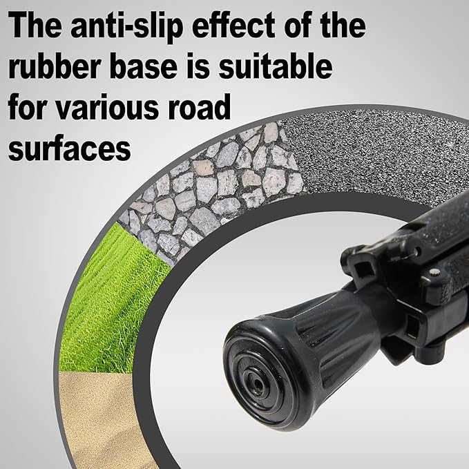 ALEVMOOM Walking Cane with Seat Folding Lightweight, 2-in-1 Cane Stool for Adults, Aluminum Walking Stick with Seat, Portable Stool for Senior, with Carry Bag