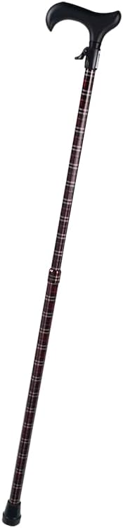 VMS QuickFit Trigger Adjustable Walking Cane - 300 lbs Capacity, Effortless Height Adjustment, Durable Aluminum Tube, TAA Compliant