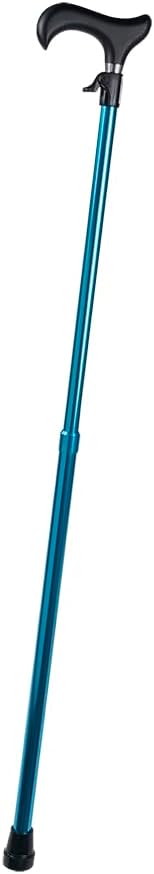 VMS QuickFit Trigger Adjustable Walking Cane - 300 lbs Capacity, Effortless Height Adjustment, Durable Aluminum Tube, TAA Compliant