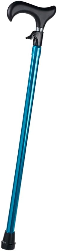 VMS QuickFit Trigger Adjustable Walking Cane - 300 lbs Capacity, Effortless Height Adjustment, Durable Aluminum Tube, TAA Compliant