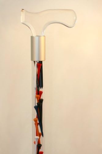 Elegant Acrylic Designer Walking Cane (Custom Lengths, Multi-Color Golf Tees)