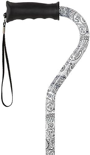 Royal RC Canes Walking Sticks for Men and Women - Stylish Designer Fashionable Walking Canes - Lightweight Aluminum Cool Adjustable Offset Walking Cane with Comfort Grip