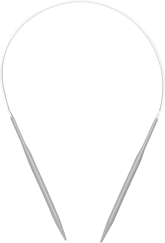 uxcell Aluminum Circular Knitting Needle 16 Inch (40cm) Length Size US 6 (4mm) Round Knitting Needle for Handmade Projects DIY Knitting