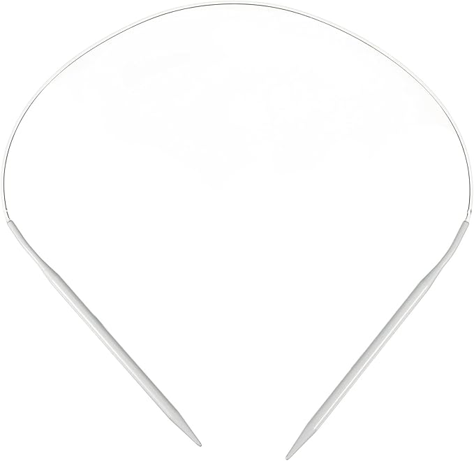 uxcell Aluminum Circular Knitting Needle US Size 24 Inch (60cm) Length Size US 9 (5.5mm) Round Knitting Needle for Handmade Projects DIY Knitting