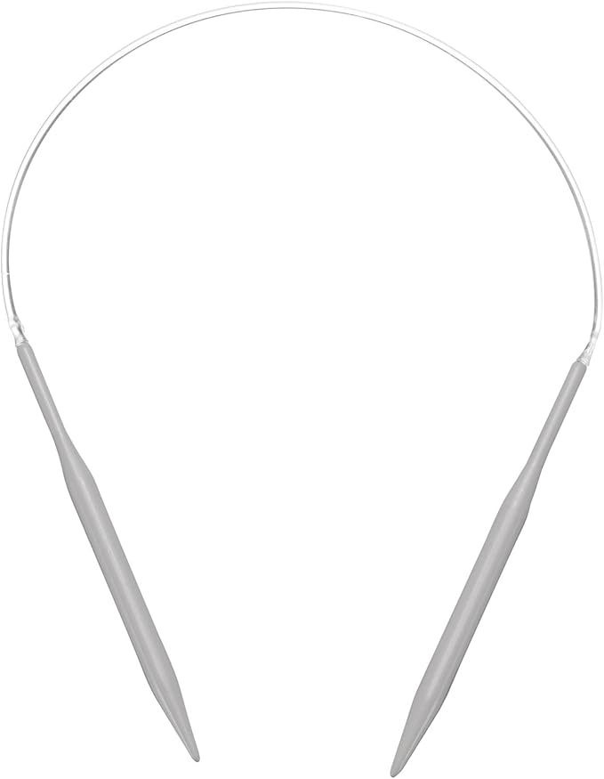 uxcell Aluminum Circular Knitting Needle 16 Inch (40cm) Length Size US 10 (6mm) Round Knitting Needle for Handmade Projects DIY Knitting