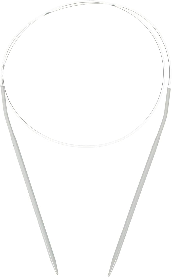 uxcell Aluminum Circular Knitting Needle US Size 32 Inch (80cm) Length Size US 4 (3.5mm) Round Knitting Needle for Handmade Projects DIY Knitting