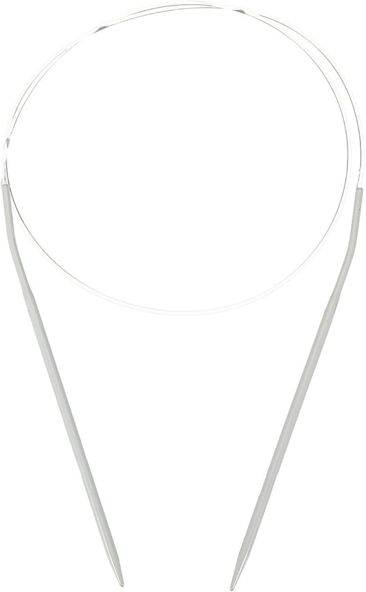 uxcell Aluminum Circular Knitting Needle US Size 32 Inch (80cm) Length Size US 4 (3.5mm) Round Knitting Needle for Handmade Projects DIY Knitting