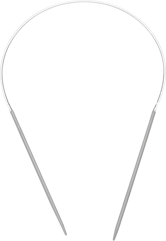 uxcell Aluminum Circular Knitting Needle 16 Inch (40cm) Length Size US 1.5 (2.5mm) Round Knitting Needle for Handmade Projects DIY Knitting