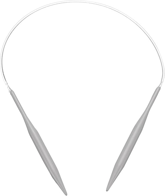 uxcell Aluminum Circular Knitting Needle 16 Inch (40cm) Length Size US 10.75 (7mm) Round Knitting Needle for Handmade Projects DIY Knitting