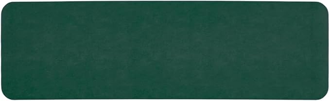 Bathroom Mat Quick Dry, Bathroom Rugs Non Slip Washable Thin Absorbent Bath Mat Fits Under Door Bathroom Floor Mat Perfect for Bath, Shower, or Sink 17"x59" Dark Green