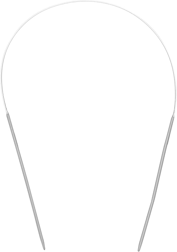 uxcell Aluminum Circular Knitting Needle 16 Inch (40cm) Length Size US 0 (2mm) Round Knitting Needle for Handmade Projects DIY Knitting