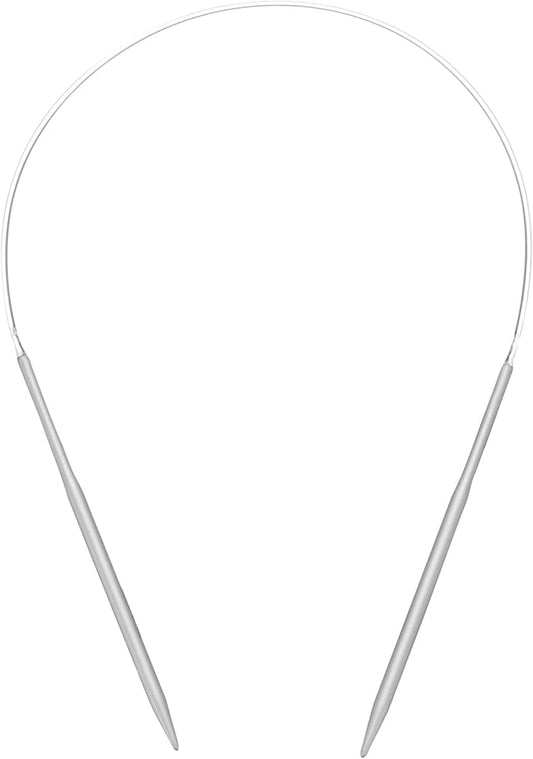 uxcell Aluminum Circular Knitting Needle 16 Inch (40cm) Length Size US 4 (3.5mm) Round Knitting Needle for Handmade Projects DIY Knitting