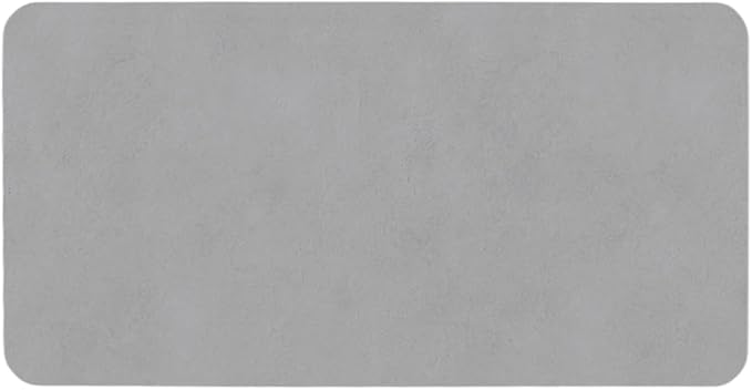 Bathroom Mat Quick Dry, Bathroom Rugs Non Slip Washable Thin Absorbent Bath Mat Fits Under Door Bathroom Floor Mat Perfect for Bath, Shower, or Sink 24"x48" Light Grey