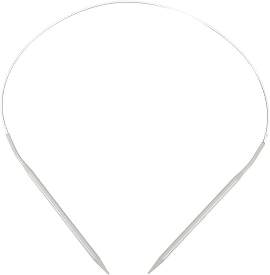 uxcell Aluminum Circular Knitting Needle US Size 24 Inch (60cm) Length Size US 8 (5mm) Round Knitting Needle for Handmade Projects DIY Knitting