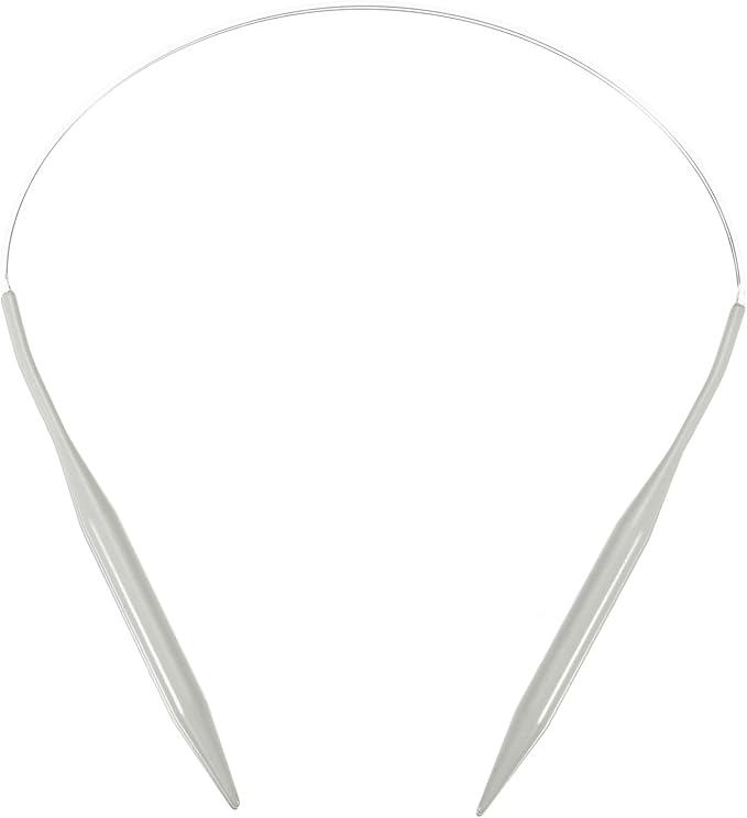 uxcell Aluminum Circular Knitting Needle US Size 24 Inch (60cm) Length Size US 15 (10mm) Round Knitting Needle for Handmade Projects DIY Knitting