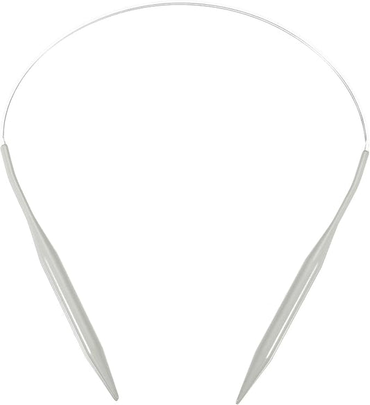 uxcell Aluminum Circular Knitting Needle US Size 24 Inch (60cm) Length Size US 15 (10mm) Round Knitting Needle for Handmade Projects DIY Knitting