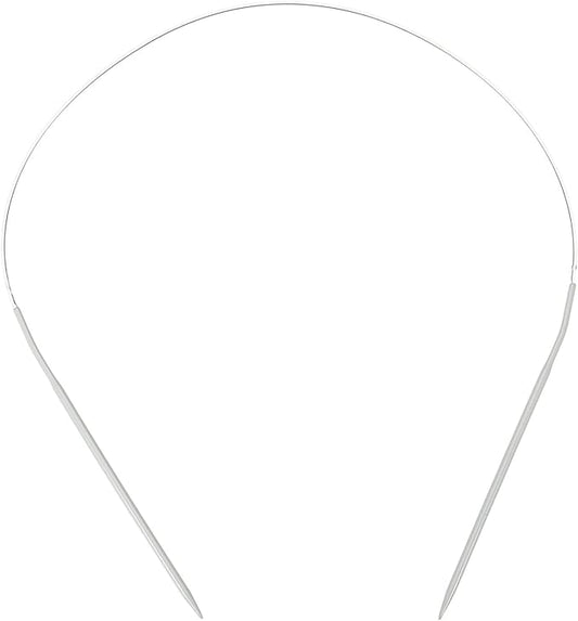 uxcell Aluminum Circular Knitting Needle US Size 24 Inch (60cm) Length Size US 4 (3.5mm) Round Knitting Needle for Handmade Projects DIY Knitting