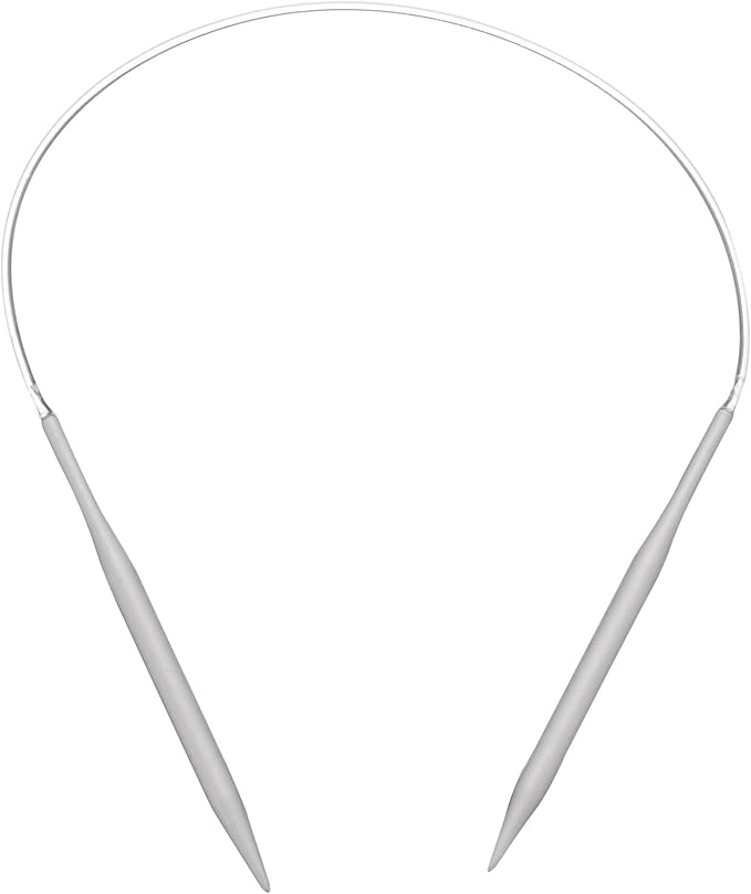 uxcell Aluminum Circular Knitting Needle 16 Inch (40cm) Length Size US 9 (5.5mm) Round Knitting Needle for Handmade Projects DIY Knitting