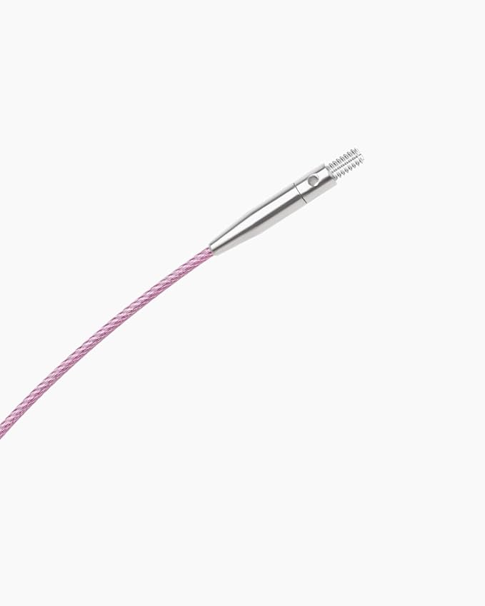 Aeelike Aluminu Interchangeable Knitting Needles Set, Circular Knitting Needles Set with 4 Cable 3 to 6 mm, Interchangeable Needle for Knitting Multiple Combinations, Gold