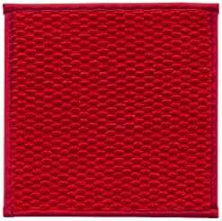 Small Christmas Bathroom Rugs, Non Slip Washable Bath Rugs Super Absorbent Bathroom Rug Thin Quick Dry Low Pile Bath Mats, Red 12"x12"