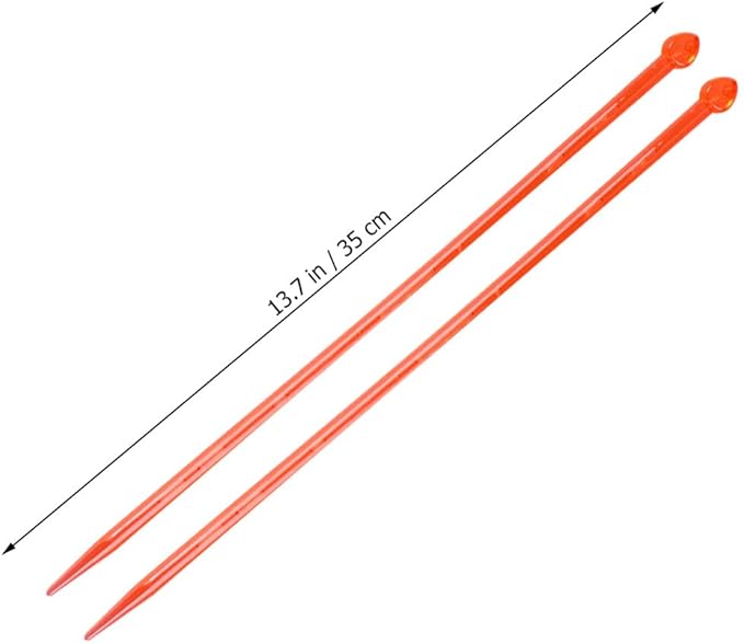 LIGHTAOTAO Acrylic Knitting Needle Lightweight Smooth Surface Knitting Rods Sweaters Scarves Carpets Beginner Friendly Yarn Tool