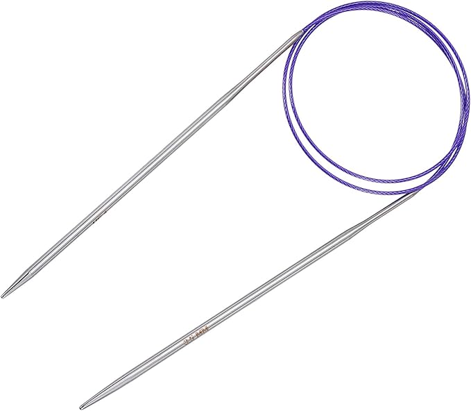 uxcell (9mm) Knitting Needles Circular Needle 32 Inch(80cm) Round Metal Stainless Steel Needle for Handmade Projects DIY Knitting